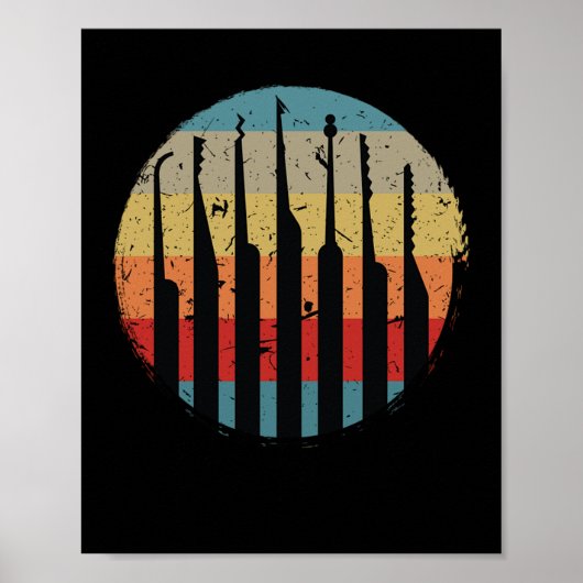 Poster Lock Picking Retro Lock (Devant)