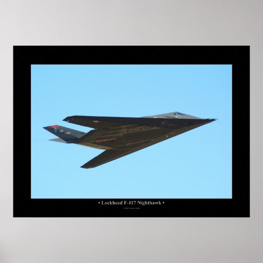 Poster Lockheed F-117 Nighthawk (Devant)