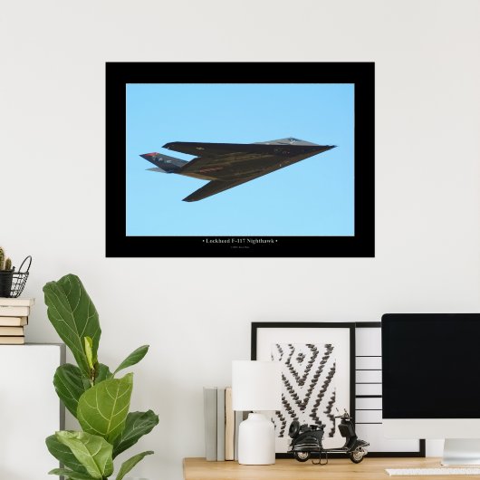 Poster Lockheed F-117 Nighthawk (Bureau à domicile)