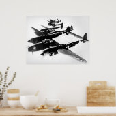 Poster Lockheed P-38 Lightning (Cuisine)