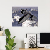 Poster Lockheed Sr-71 Blackbird (Bureau à domicile)