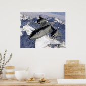 Poster Lockheed SR-71B Blackbird (Cuisine)