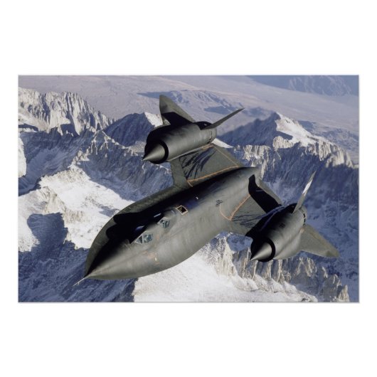 Poster Lockheed SR-71B Blackbird (Devant)