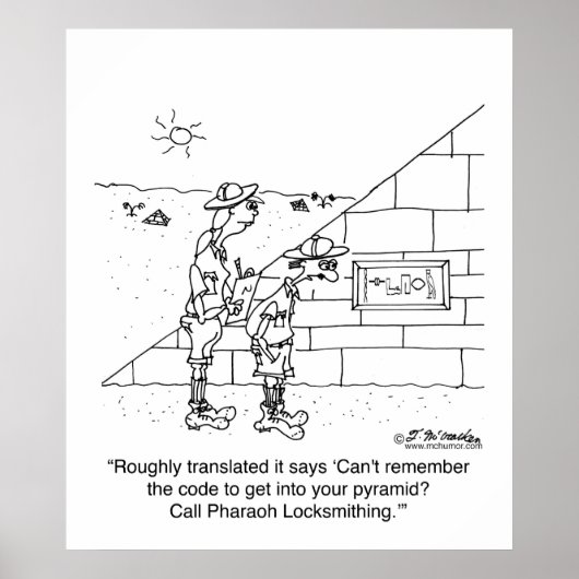 Poster Locksmith aux pharaons (Devant)