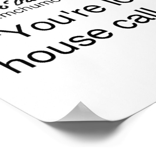 Poster Locksmith ne fera pas appel à la maison (Coin)