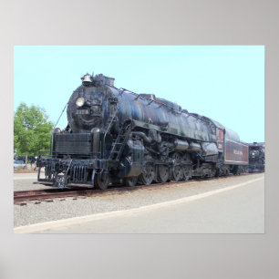 Poster Locomotive 2124 de chemin de fer de lecture de