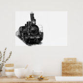 Poster Locomotive à vapeur (Cuisine)