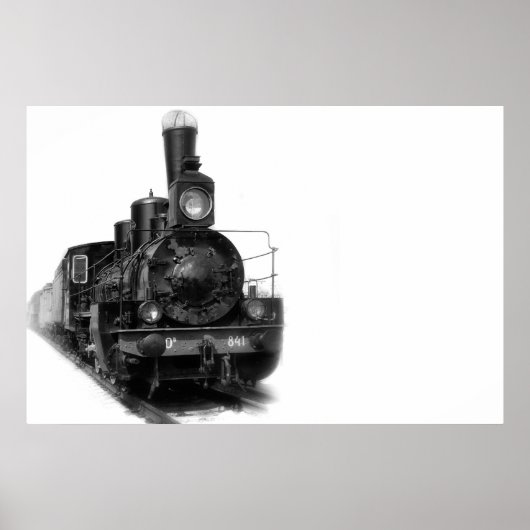Poster Locomotive à vapeur (Devant)