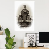 Poster Locomotive à vapeur (Bureau à domicile)