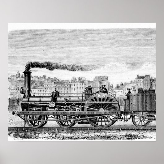 Poster Locomotive à vapeur (Devant)