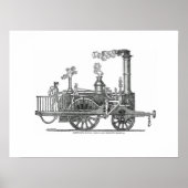 Poster Locomotive à vapeur précoce (Devant)