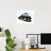 Poster Locomotive à vapeur Un gros garçon (Bureau à domicile)