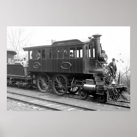 Poster Locomotive d'inspection à vapeur DL+ W (Devant)