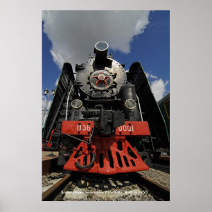 Poster Locomotive, locomotive à vapeur soviétique P36-000