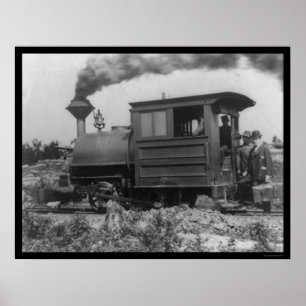 Poster Locomotive sur la chaîne 1903 de Mesabi