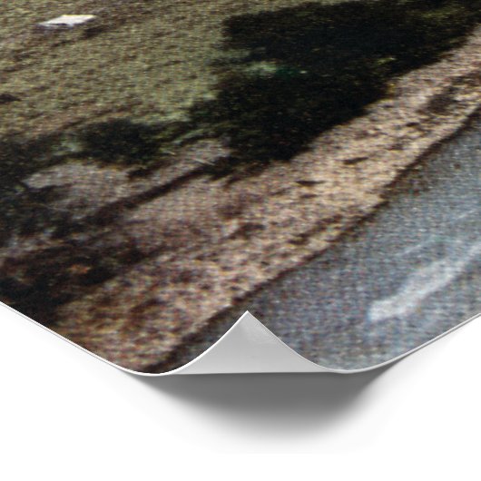 Poster Locomotives à vapeur sur la voie (Coin)