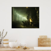 Poster Locomotives dans la Roundhouse (Cuisine)