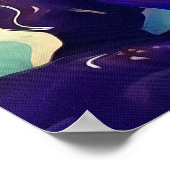 Poster L'Oeil Boncuk Turc Formé Amulet Bizarre Art (Coin)