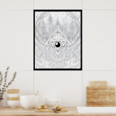 Poster L'oeil de la forêt cosmique (Cuisine)