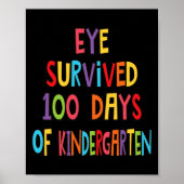 Poster L'Oeil De L'Enseignant A Survécu À 100 Jours D'Enf (Devant)
