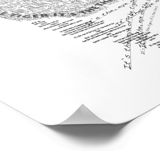 Poster L'oeil du tigre (Coin)