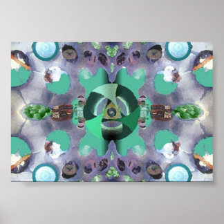 Poster L'oeil d'une mouche pendant les visions