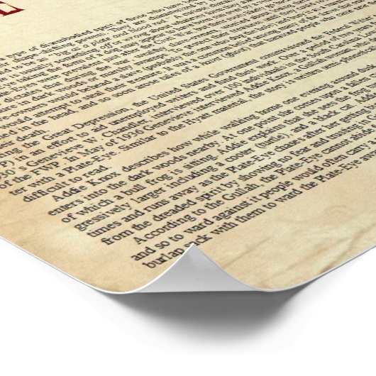 Poster L'Oeil-Plaque Redouté (Coin)