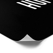 Poster L'œuf drôle de Humpty Dumpy Poo Pun foncé (Coin)