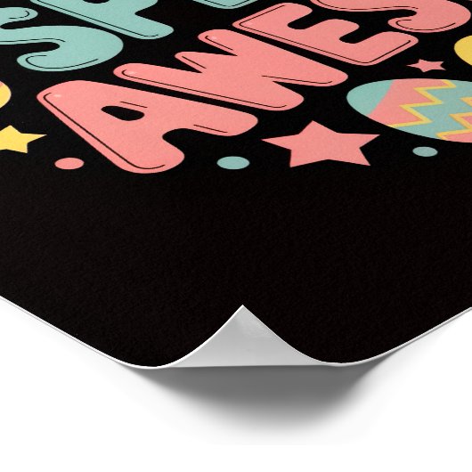 Poster L'OEUF EST INCROYABLE !" Pâques (Coin)