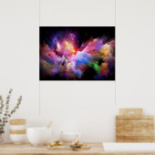 Poster L'oeuvre Cloud de SlipperyJoe abstraite surre vibr (Cuisine)