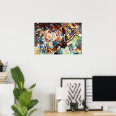 Poster L'œuvre d'art abstrait de Kandinsky, Composition V (Bureau à domicile)