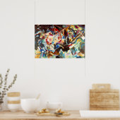 Poster L'œuvre d'art abstrait de Kandinsky, Composition V (Cuisine)