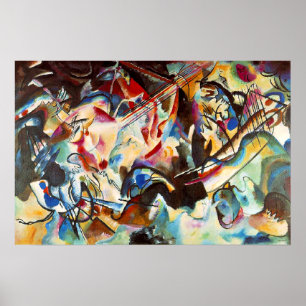 Poster L'œuvre d'art abstrait de Kandinsky, Composition V