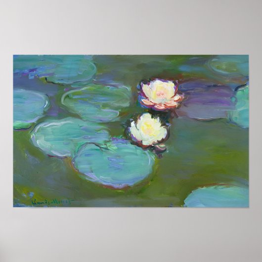 Poster l'œuvre d'art de Claude Monet (Devant)