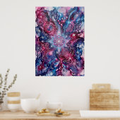 Poster L'oeuvre d'art murale Magenta Starseed Spirit Bloo (Cuisine)