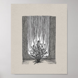 Poster L'oeuvre de Bush en feu - Moses