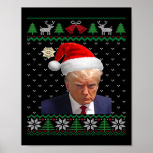 Poster L'officiel Donald Trump Mug Tiré Un Vilain Noël