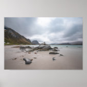 Poster Lofoten Ramberg Beach (Devant)