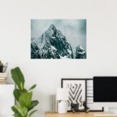 Poster Lofoten Winter Mountain Nature Photo (Bureau à domicile)