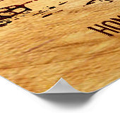 Poster Log Cabine Personnalisé Faux Wood (Coin)