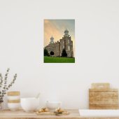Poster Logan Utah, temple LDS (Cuisine)
