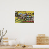 Poster Logan, Virginie-Occidentale - Grandes Lettres Scèn (Cuisine)