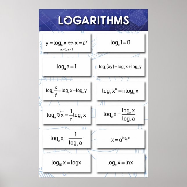 Poster Logarithmes (Devant)