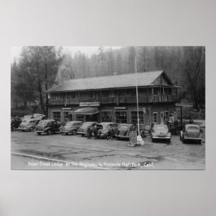 Poster Loge de crique d'ours de parc national de Yosemite