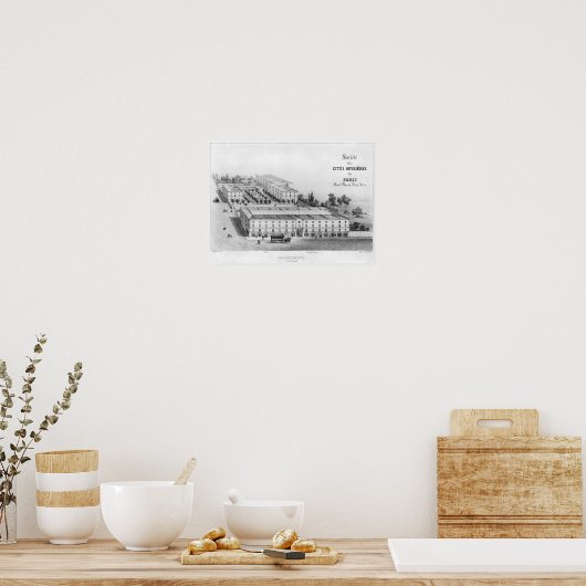 Poster Logement des travailleurs (Cuisine)