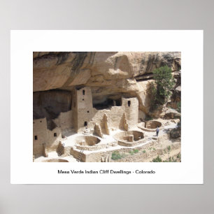 Poster Logements de falaise indiens de MESA Verde
