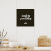 Poster Loger Dans La Possibilité (Cuisine)