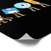 Poster Logiciel d'ingénierie informatique Funny Geek (Coin)