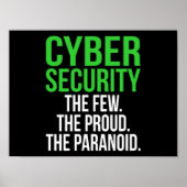 Poster Logiciel informatique informatique Cyber Sécurité (Devant)