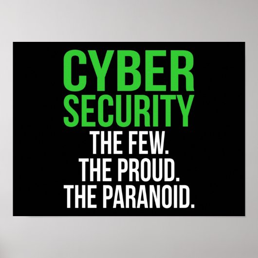 Poster Logiciel informatique informatique Cyber Sécurité (Devant)